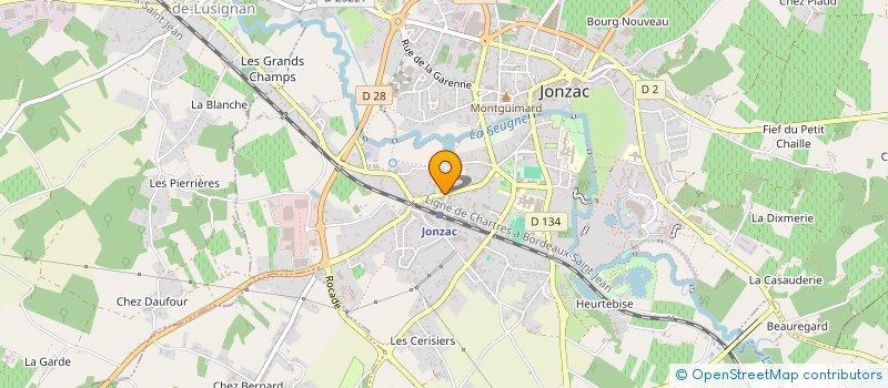 localisation de l'entreprise MONSIEUR SEBASTIEN LALANNE à JONZAC