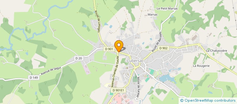 localisation de l'entreprise MONSIEUR SEBASTIEN LALLIAS  LUBERSAC