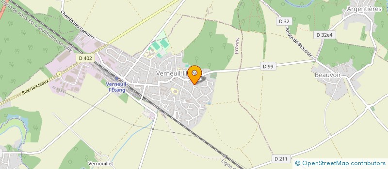 localisation de l'entreprise MONSIEUR SEBASTIEN LAMAIRE  VERNEUIL-L'ETANG