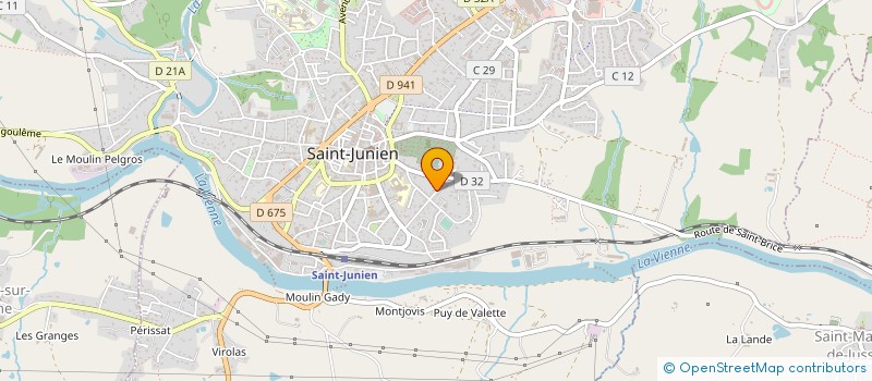 localisation de l'entreprise MONSIEUR SEBASTIEN LAMBERT  SAINT-JUNIEN