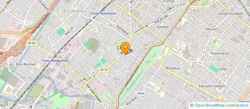 localisation de l'entreprise MONSIEUR SEBASTIEN LAMBLIN  CROIX