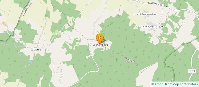 localisation de l'entreprise MONSIEUR SEBASTIEN LAMOUROUX  HAUTEFAYE