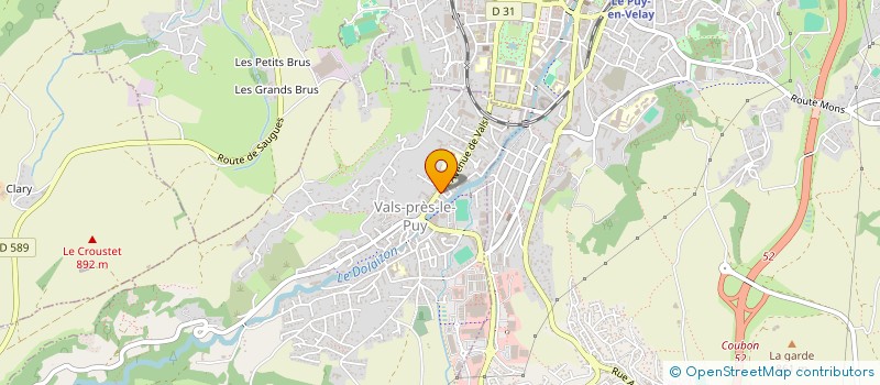 localisation de l'entreprise MONSIEUR SEBASTIEN LAMY AU ROUSSEAU à VALS-PRES-LE-PUY