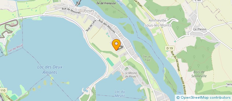 localisation de l'entreprise MONSIEUR SEBASTIEN LANCELEVEE  POSES