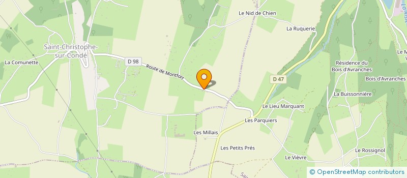 localisation de l'entreprise MONSIEUR SEBASTIEN LANCON  SAINT-CHRISTOPHE-SUR-CONDE