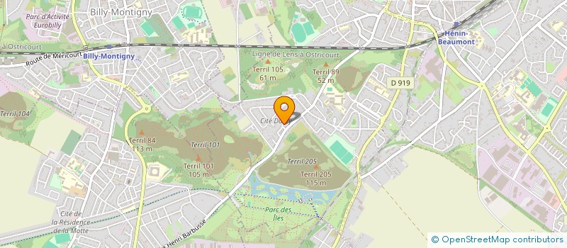 localisation de l'entreprise MONSIEUR SEBASTIEN LANCON  HENIN-BEAUMONT