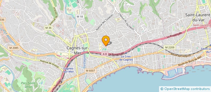 localisation de l'entreprise MONSIEUR SEBASTIEN LANDAIS à CAGNES-SUR-MER