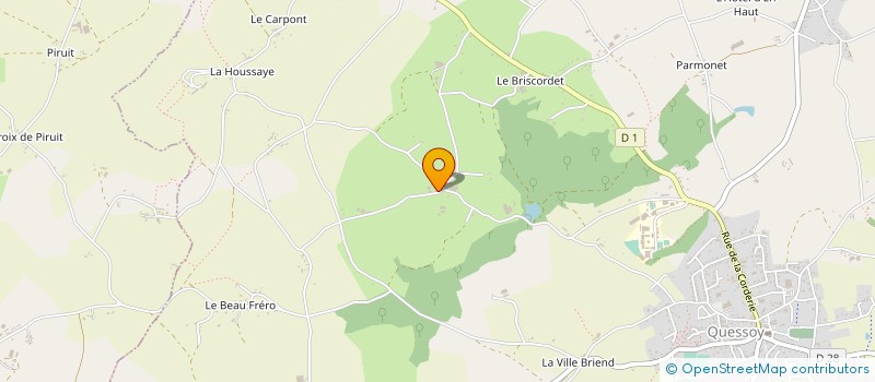 localisation de l'entreprise MONSIEUR SEBASTIEN LANGLOIS  QUESSOY