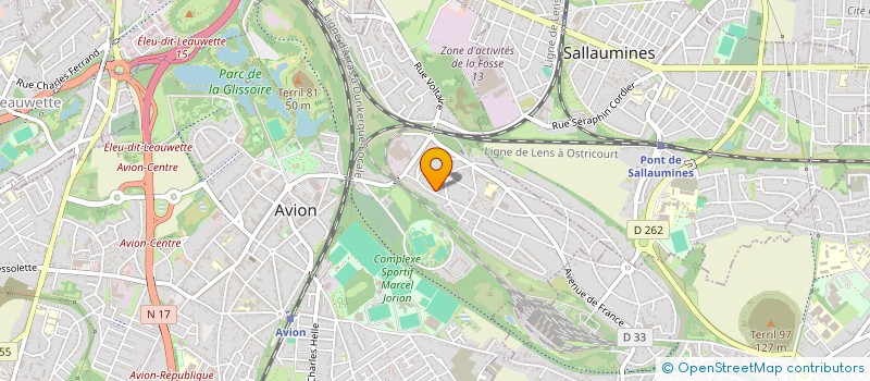 localisation de l'entreprise MONSIEUR SEBASTIEN LANNOY  LENS