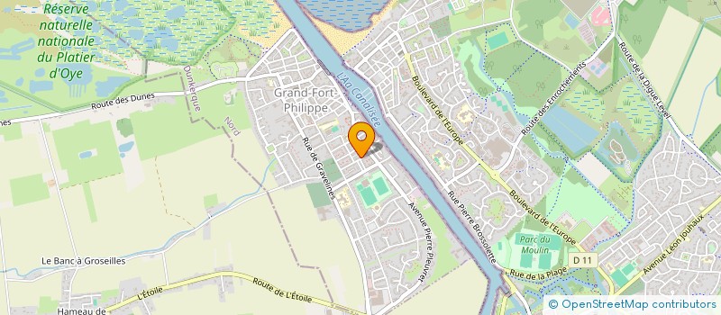 localisation de l'entreprise MONSIEUR SEBASTIEN LANNOYE  GRAND-FORT-PHILIPPE