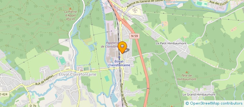 localisation de l'entreprise MONSIEUR SEBASTIEN LANOTTE  ETIVAL-CLAIREFONTAINE