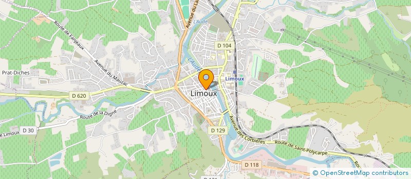 localisation de l'entreprise MONSIEUR SEBASTIEN LANOYE à LIMOUX