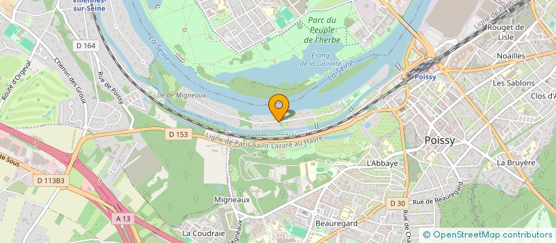 localisation de l'entreprise MONSIEUR SEBASTIEN LANZA  POISSY