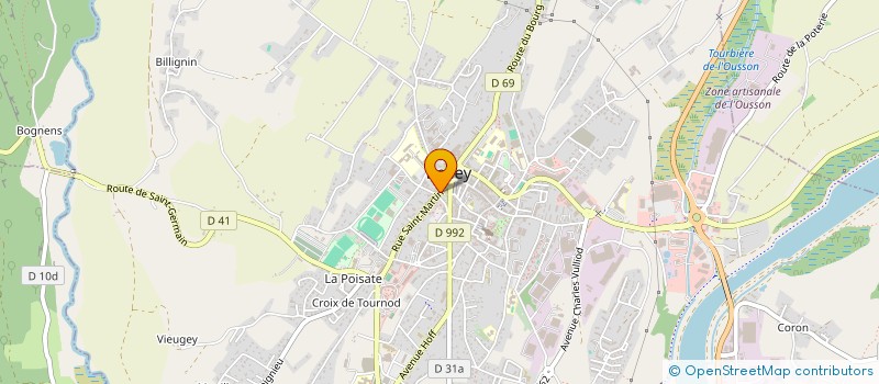 localisation de l'entreprise MONSIEUR SEBASTIEN LAPIERRE  BELLEY