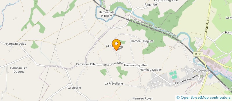 localisation de l'entreprise MONSIEUR SEBASTIEN LARDOUX  SOTTEVAST