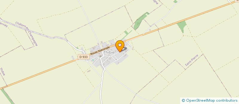 localisation de l'entreprise MONSIEUR SEBASTIEN LARGE  THIBIE