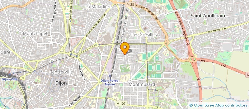 localisation de l'entreprise MONSIEUR SEBASTIEN LAROCHE à DIJON