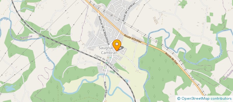 localisation de l'entreprise MONSIEUR SEBASTIEN LASSAGNE  SAUGNAC-ET-CAMBRAN