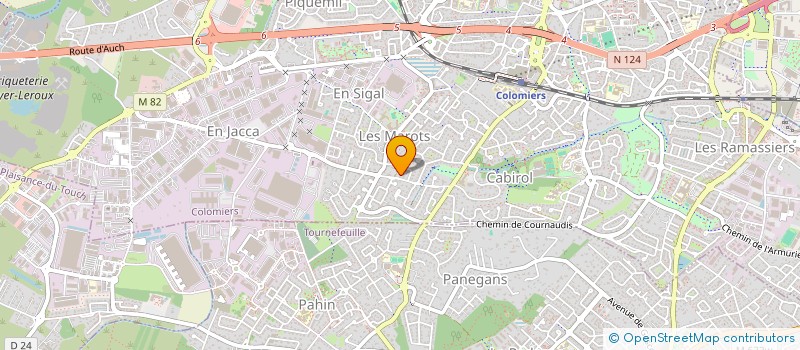 localisation de l'entreprise MONSIEUR SEBASTIEN LAUMET à COLOMIERS
