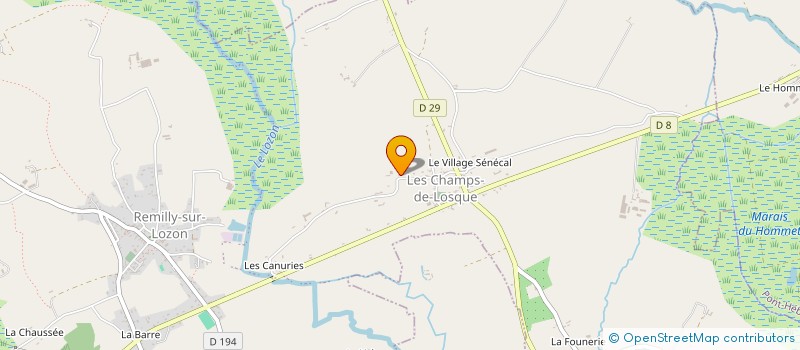 localisation de l'entreprise MONSIEUR SEBASTIEN LAURENCE  REMILLY LES MARAIS