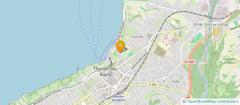 localisation de l'entreprise MONSIEUR SEBASTIEN LAURENT à THONON-LES-BAINS