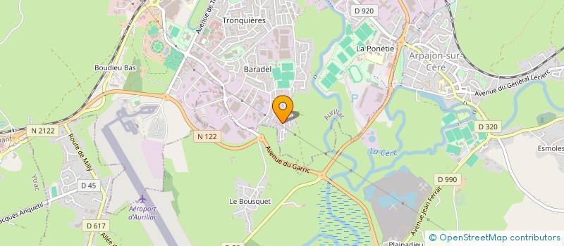 localisation de l'entreprise MONSIEUR SEBASTIEN LAURENT à AURILLAC