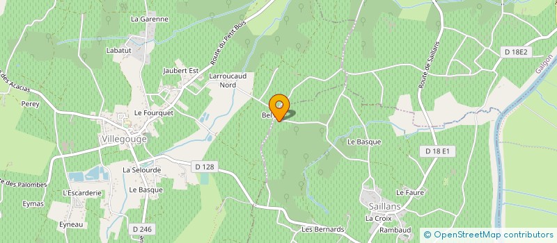 localisation de l'entreprise MONSIEUR SEBASTIEN LAURENT  SAILLANS