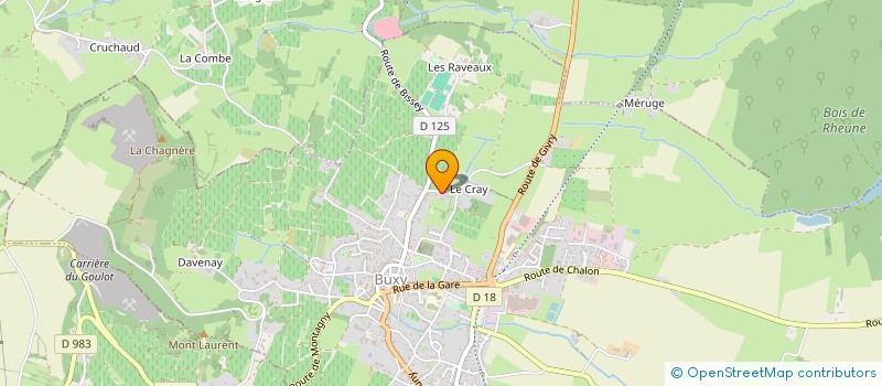 localisation de l'entreprise MONSIEUR SEBASTIEN LAURENT à BUXY