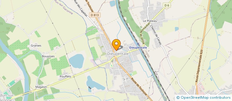 localisation de l'entreprise MONSIEUR SEBASTIEN LAVALEE  DIEUPENTALE