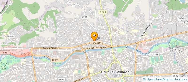 localisation de l'entreprise MONSIEUR SEBASTIEN LAVAUD  BRIVE-LA-GAILLARDE