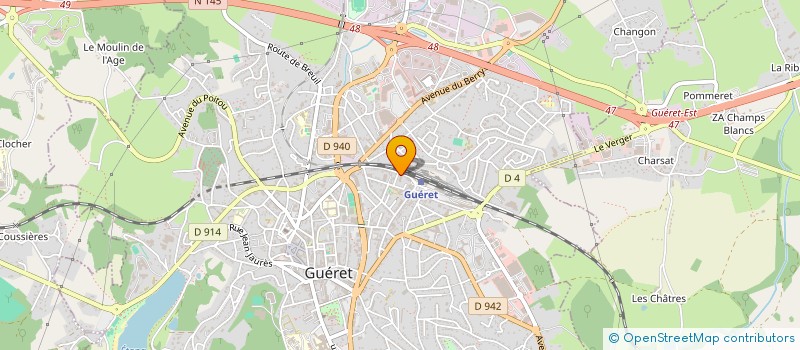 localisation de l'entreprise MONSIEUR SEBASTIEN LAVAUD à GUERET