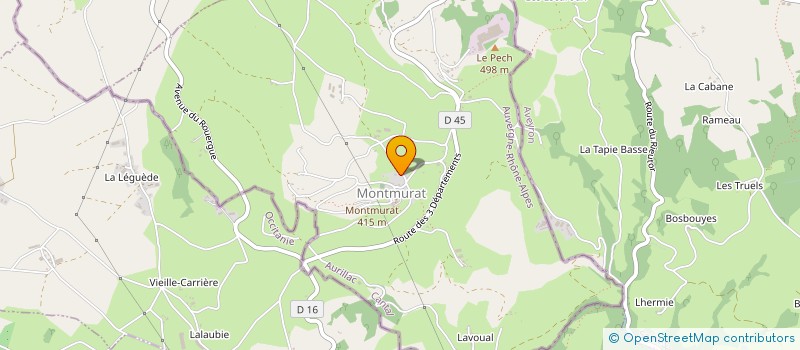 localisation de l'entreprise MONSIEUR SEBASTIEN LAVAURS à MONTMURAT