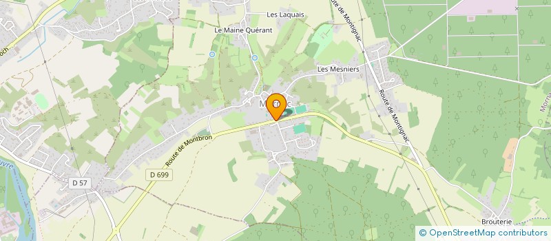 localisation de l'entreprise MONSIEUR SEBASTIEN LAVILLE  PRANZAC