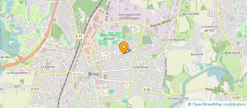 localisation de l'entreprise MONSIEUR SEBASTIEN LE BOT  BRUZ