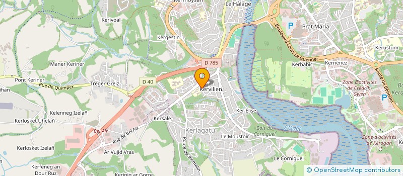 localisation de l'entreprise MONSIEUR SEBASTIEN LE BRAS  QUIMPER