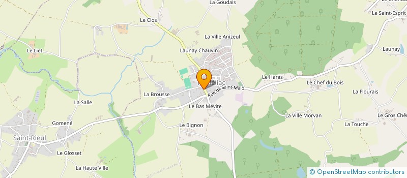 localisation de l'entreprise MONSIEUR SEBASTIEN LE CAM  PLEDELIAC