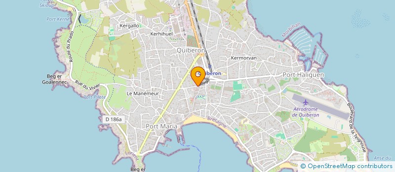 localisation de l'entreprise MONSIEUR SEBASTIEN LE CANDERF  QUIBERON