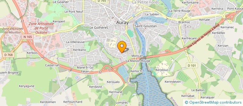 localisation de l'entreprise MONSIEUR SEBASTIEN LE COCGUEN à AURAY