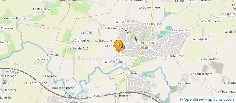 localisation de l'entreprise MONSIEUR SEBASTIEN LE FOL  SERVON-SUR-VILAINE