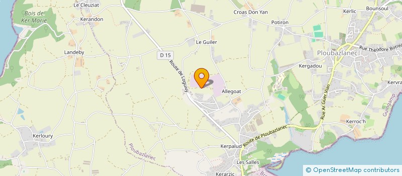 localisation de l'entreprise MONSIEUR SEBASTIEN LE FUR à PLOUBAZLANEC