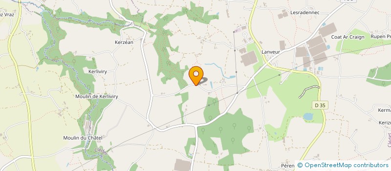 localisation de l'entreprise MONSIEUR SEBASTIEN LE GOFF à CLEDER