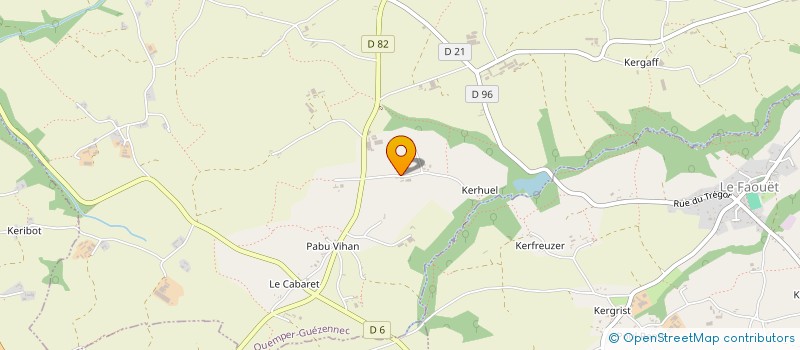 localisation de l'entreprise MONSIEUR SEBASTIEN LE GRAND à QUEMPER-GUEZENNEC