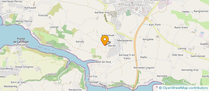 localisation de l'entreprise MONSIEUR SEBASTIEN LE JEUNE  PLOUGUERNEAU