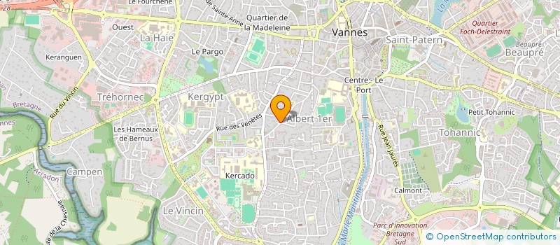 localisation de l'entreprise MONSIEUR SEBASTIEN LE LAN à VANNES