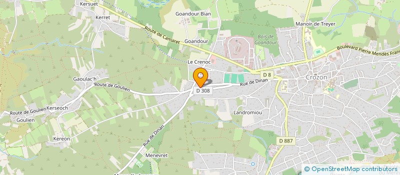 localisation de l'entreprise MONSIEUR SEBASTIEN LE MARCHAND  CROZON