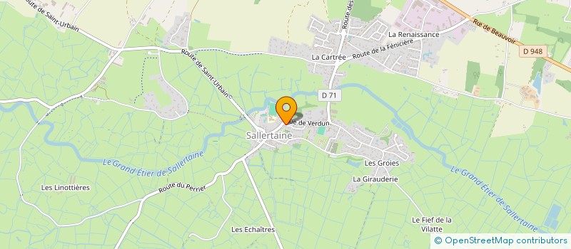 localisation de l'entreprise MONSIEUR SEBASTIEN LE MOIGN à SALLERTAINE