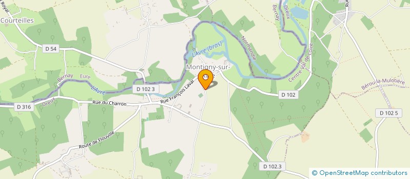 localisation de l'entreprise MONSIEUR SEBASTIEN LE MOUE à MONTIGNY-SUR-AVRE