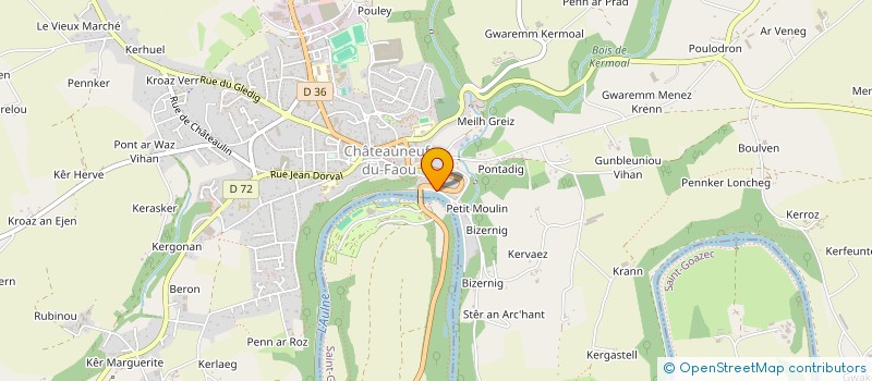 localisation de l'entreprise MONSIEUR SEBASTIEN LE NOURS à CHATEAUNEUF-DU-FAOU