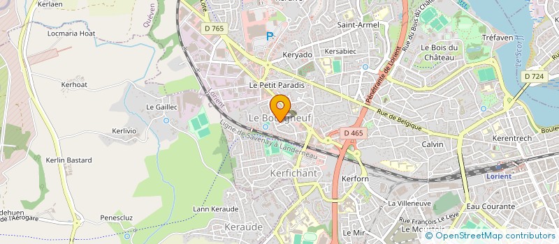 localisation de l'entreprise MONSIEUR SEBASTIEN LE PANSE à LORIENT