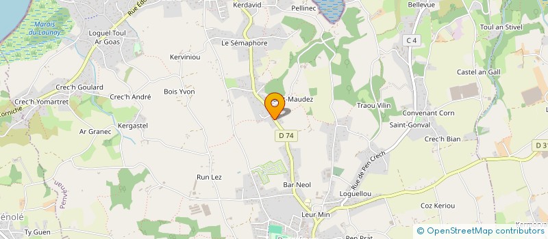 localisation de l'entreprise MONSIEUR SEBASTIEN LE ROY  PENVENAN